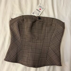 Plaid Corset Top Zara (xs)